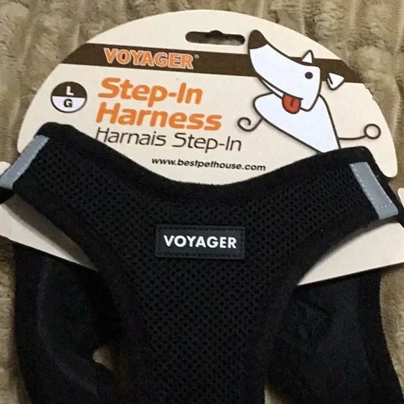 Voyager Black Step-In Dog Harness W/reflective strips, size large, NWT. - Picture 8 of 8